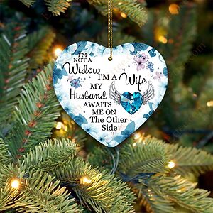 Love In Heaven Ceramic Ornament, Christmas Memorial Gift - Ettee - Ceramic ornament