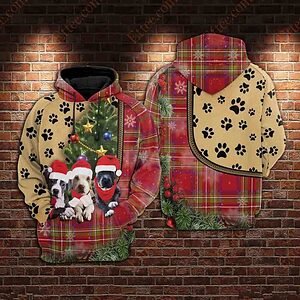 Pitbull 3D Unisex Hoodie, Christmas Gift For Dog Lovers - Ettee - 3D Sweater