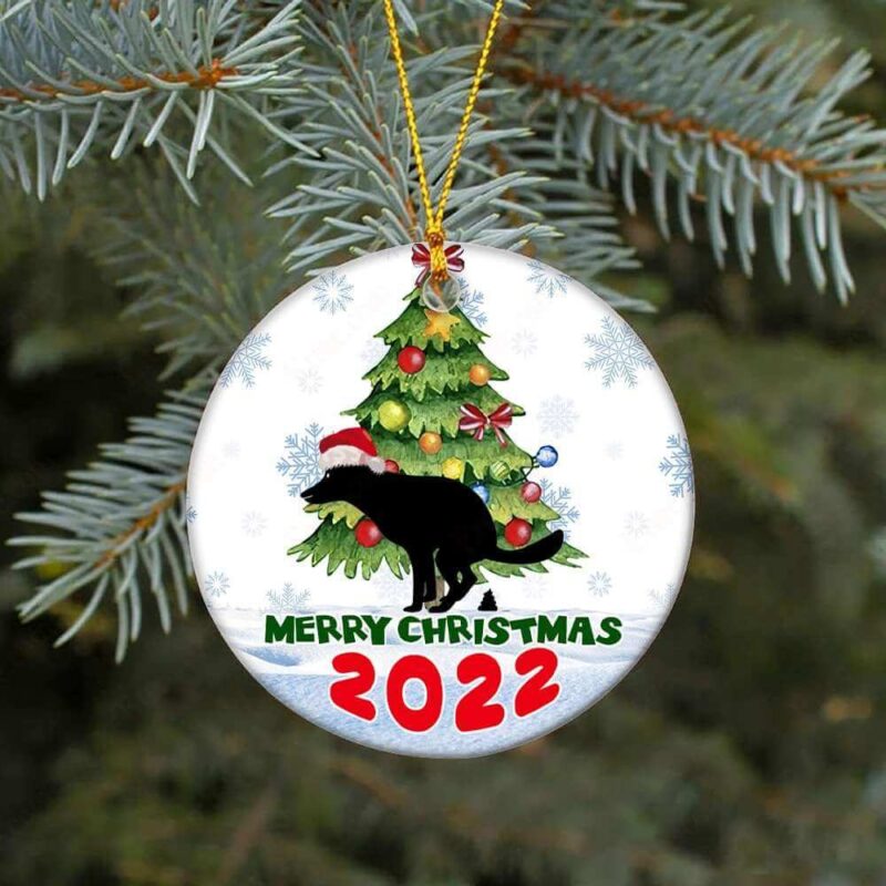 Dog Pooping Ceramic Ornament, Perfect White Elephant Gift, Gag Gift 2022