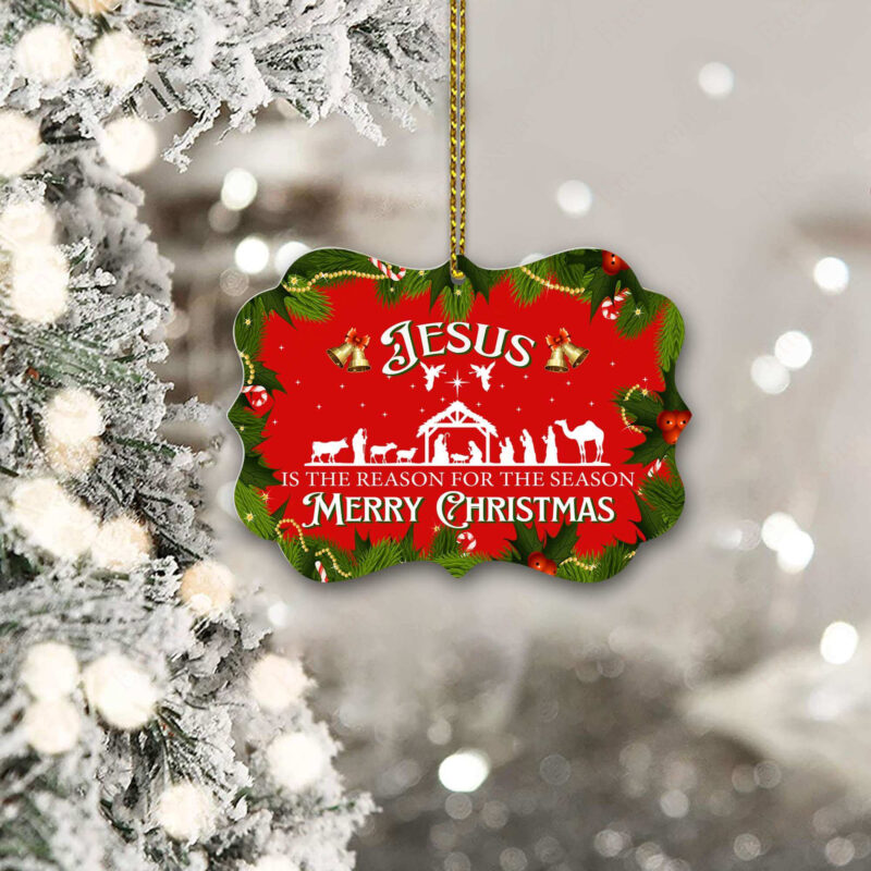 Jesus The Reason For The Season Benelux Ornament, Christmas Decor 2022