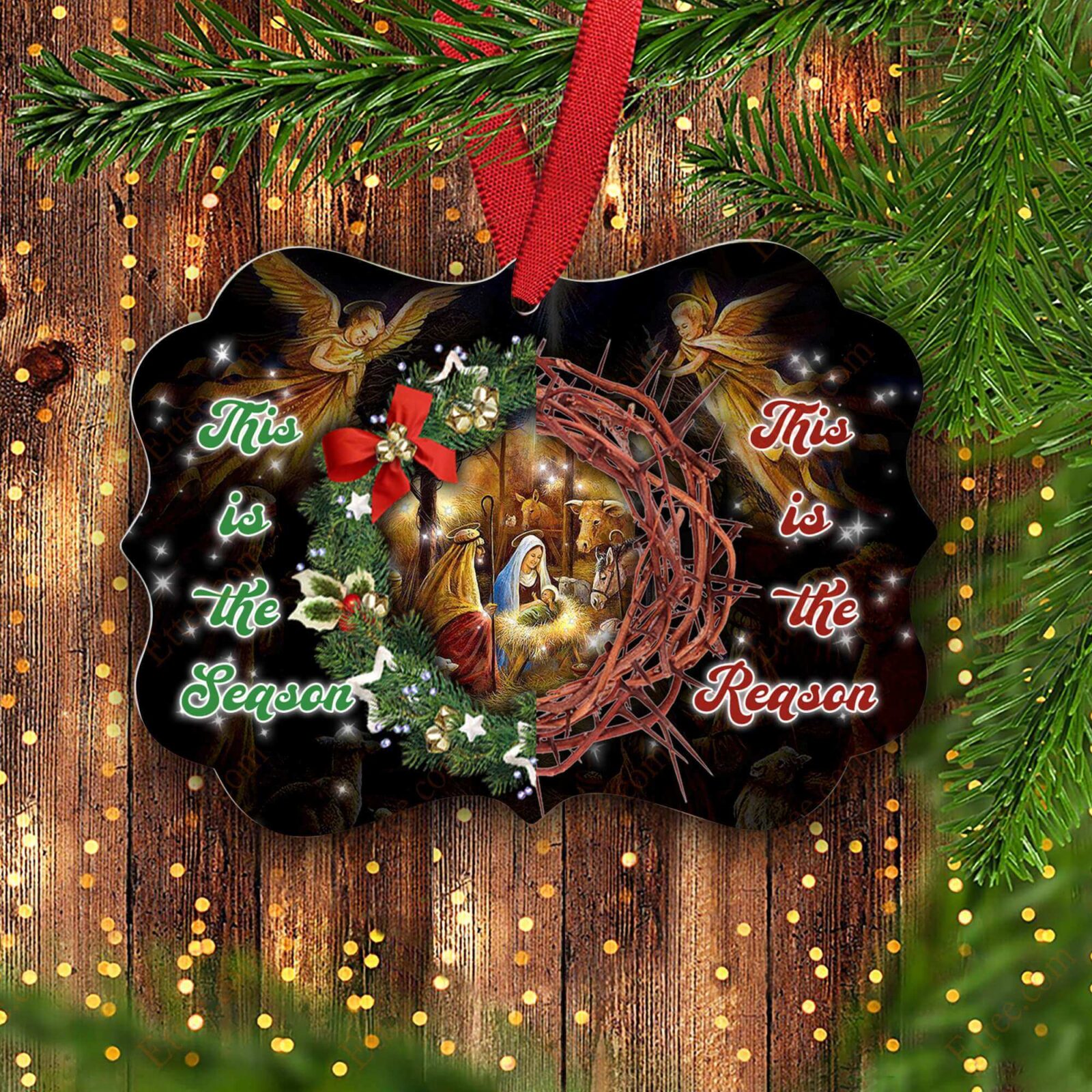 Jesus Nativity Benelux Ornament, Reason For The Season, Christmas Gift 2022 - Ettee - benelux ornament