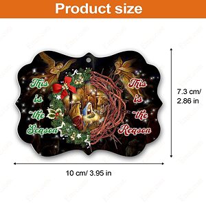 Jesus Nativity Benelux Ornament, Reason For The Season, Christmas Gift 2022 - Ettee - benelux ornament