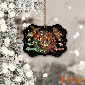 Jesus Nativity Benelux Ornament, Reason For The Season, Christmas Gift 2022 - Ettee - benelux ornament