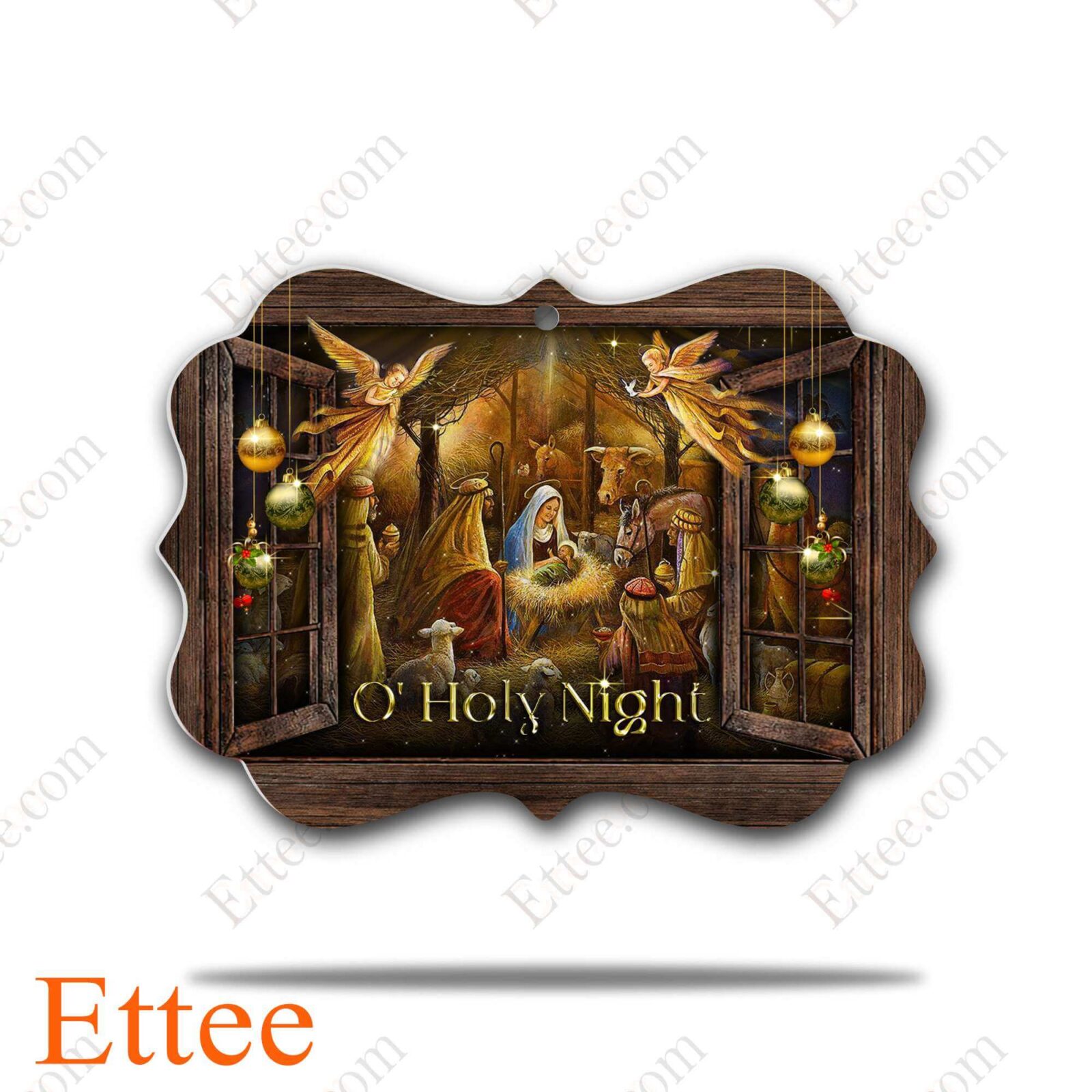 Jesus Nativity Benelux Ornament, O Holy Night Christmas - Ettee - Benelux