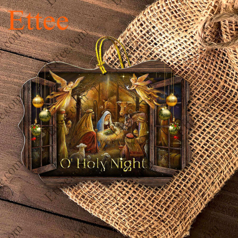 Jesus Nativity Benelux Ornament, O Holy Night Christmas