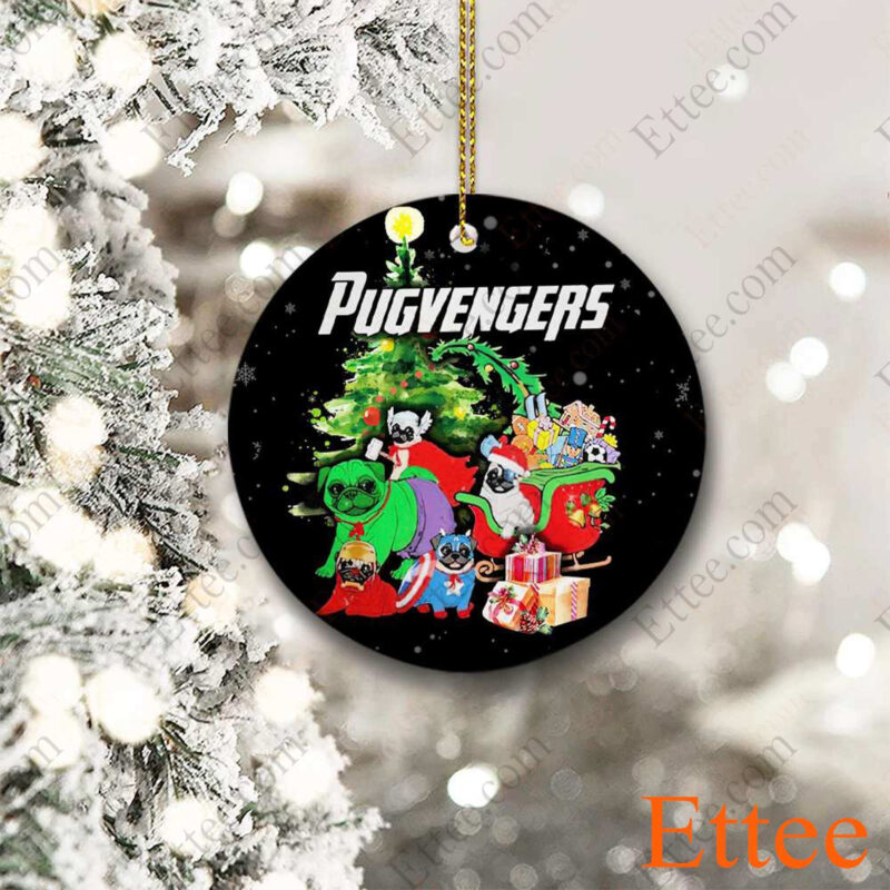 Pugvengers Ceramic Ornament Christmas Gift