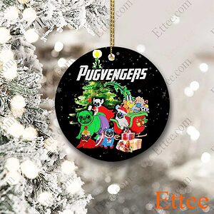 Pugvengers Ceramic Ornament Christmas Gift - Ettee - Avengers
