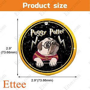 Puggy Potter Ceramic Ornament Christmas Gift 2022 - Ettee - 2022