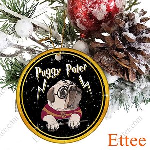 Puggy Potter Ceramic Ornament Christmas Gift 2022 - Ettee - 2022