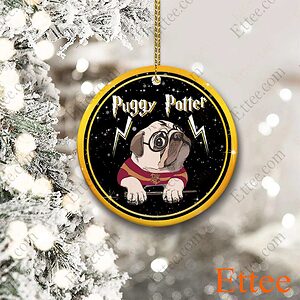 Puggy Potter Ceramic Ornament Christmas Gift 2022 - Ettee - 2022
