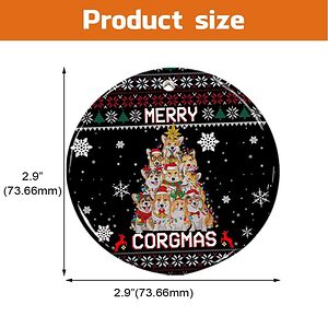 Merry Corgmas Ceramic Ornament, Corgi Dog Gift For 2022 - Ettee - 2022