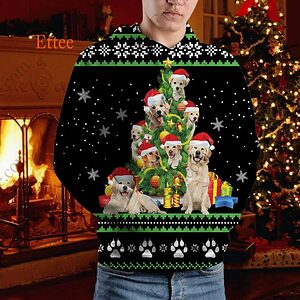 Golden Retriever Ugly 3D Hoodie, Gift for Dog Lover 2022 - Ettee - 2022