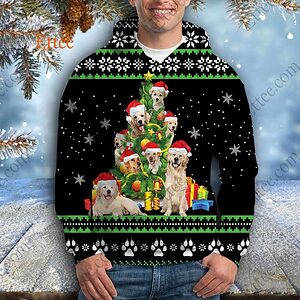 Golden Retriever Ugly 3D Hoodie, Gift for Dog Lover 2022 - Ettee - 2022