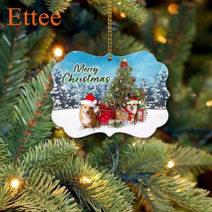 Corgi Dog Benelux Ornament, Merry Christmas 2022 - Ettee - benelux ornament