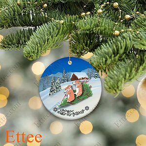 Corgi Funny Dog Ornament, Christmas Gift for Dog Lover - Ettee - christmas gift