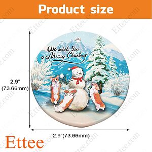 Corgi Dog Snowman Christmas Ornament - Ettee - christmas