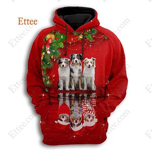 Border Collie 3D Unisex Hoodie Christmas 2022 - Ettee - 3D