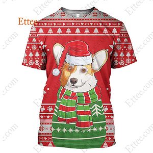 Corgi Dog 3D Unisex Hoodie Christmas Gift for Dog Lovers - Ettee - 3D