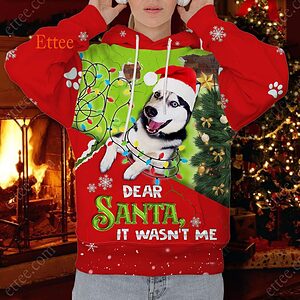 Siberian Husky 3D Unisex Hoodie, Naughty Dog It's Wasn't Me - Ettee - 3D