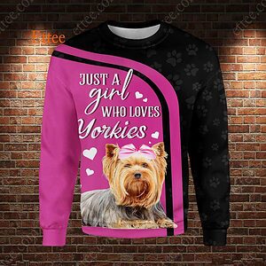Yorkshire Terrier 3D Unisex Hoodie, A Bond That Can't Be Broken - Ettee - 3D