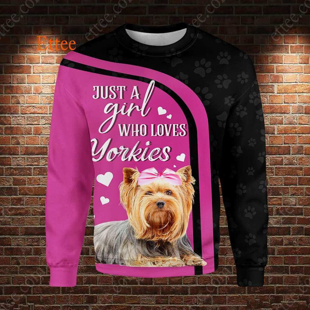 Yorkshire Terrier 3D Unisex Hoodie, A Bond That Can't Be Broken - Ettee - 3D
