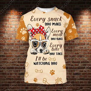 Chihuahua Mama 3D Unisex Hoodie, I'll Be Watching You - Ettee - 3D
