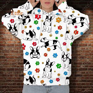 French Bulldog 3D Unisex Hoodie, Trending Gift For Dog Lovers - Ettee - 3D