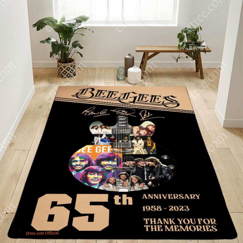 Bee Gees Band 65th Rug, Thank You For The Memories Carpet Decor