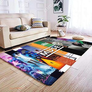 Muse Band Album Rug, Unique Music Gift For Room Decor - Ettee - Album