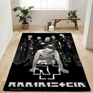 Rammstein Band Rug, Carpet Room/Studio Gift For Music Lovers - Ettee - Band