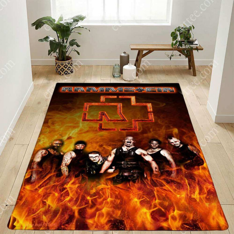 Rammstein Band Music Rug, Decor Gift For Room/Studio