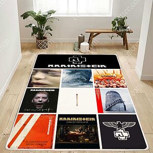 Rammstein Album Music Rug, Decor Gift For Room - Ettee - Album