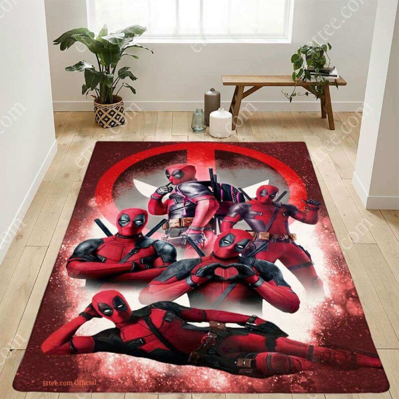 Marvel Deadpool Rug, Mat House Decoration For Family Gift
