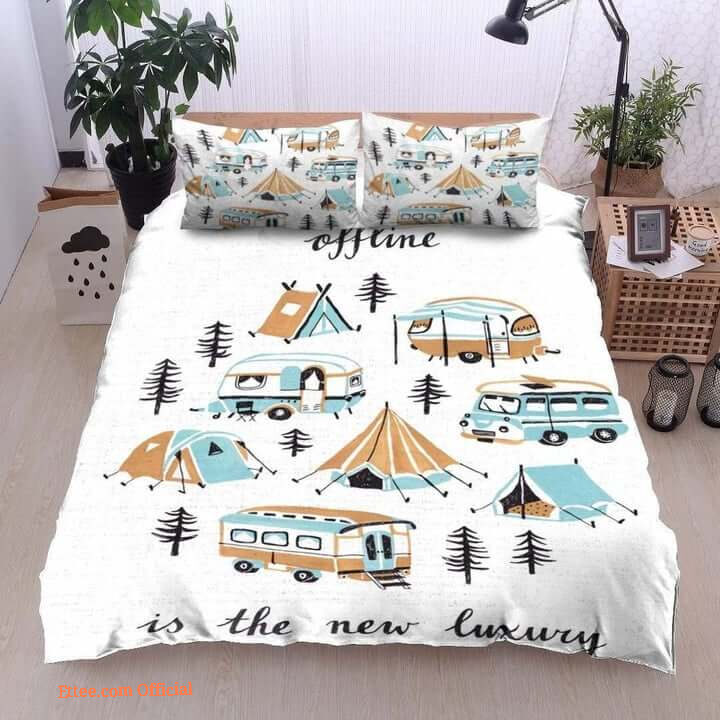 Camper Offline Is The New Luxury Cotton Bed Sheets Spread Comforter Bedding Sets