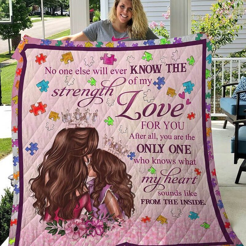 Autism Mom And Daughter No One Else Quilt Blanket - Super King - Ettee