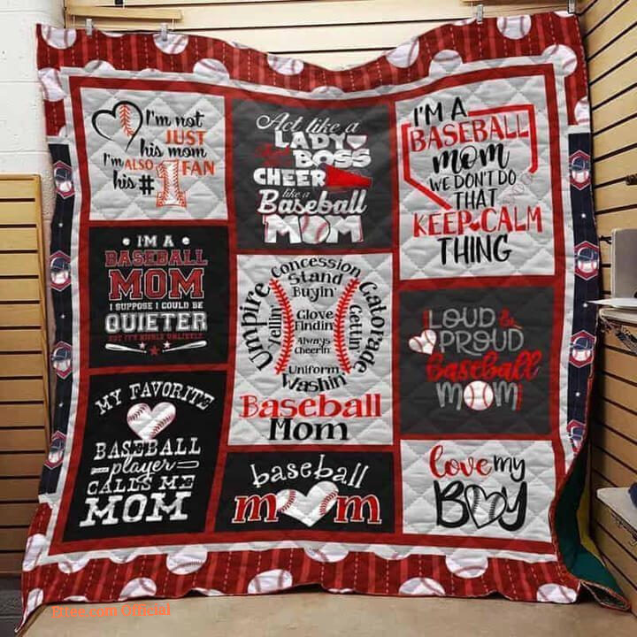 I'm A Baseball Mom We Don't Do That Keep Calm Thing Quilt Blanket Great