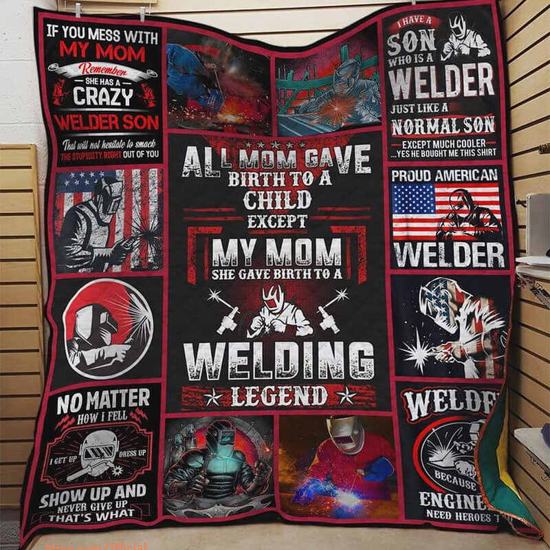 All Mom Gave Birth To A Child Except My Mom Quilt Blanket - Ettee - child