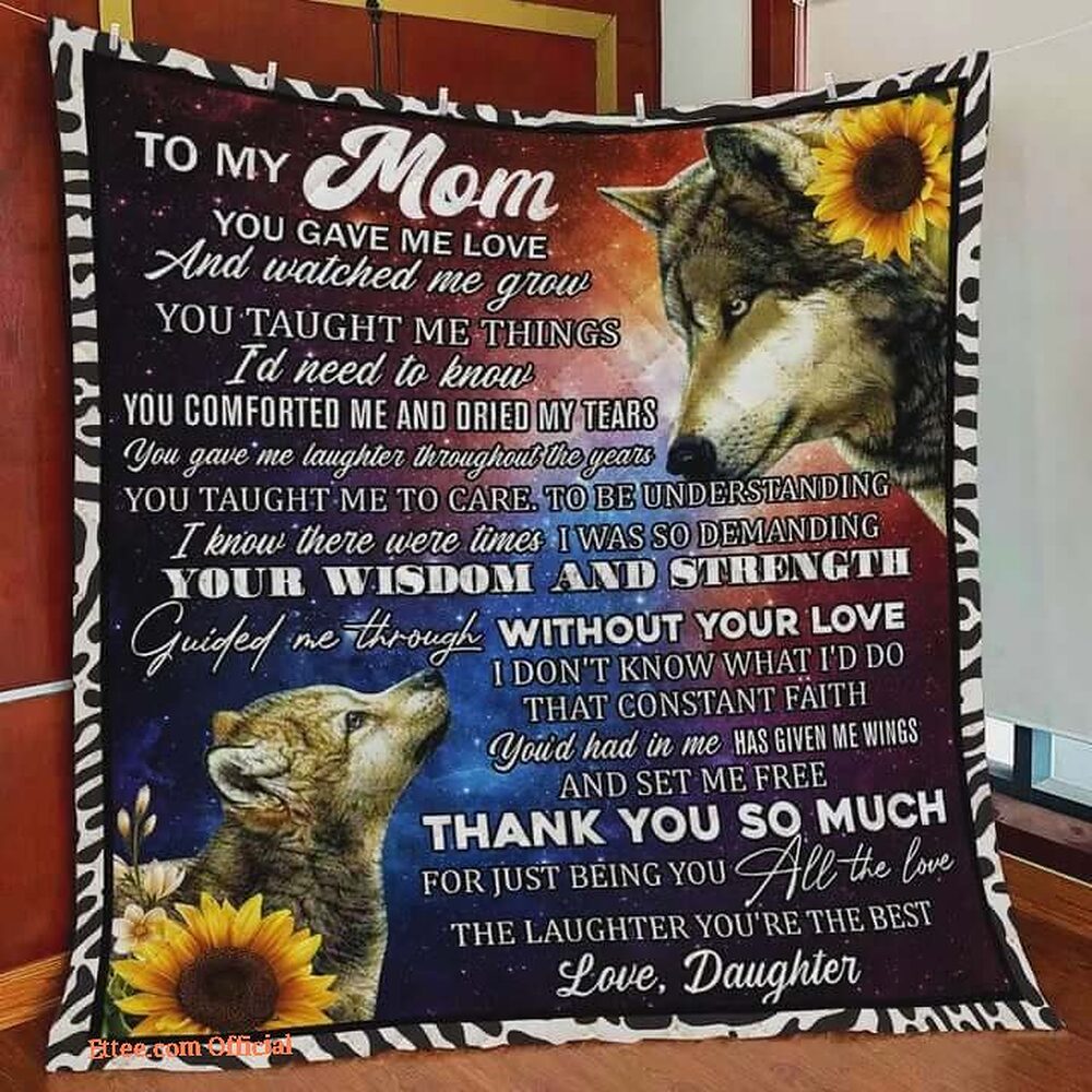 To My Mom Rose Throw Fleece Blanket Gift From Daughter Christmas Birthday Blanket To My Mom Rose Throw Fleece Blanket Gift From Daughter Christmas Birthday Blanket - Ettee - Birthday