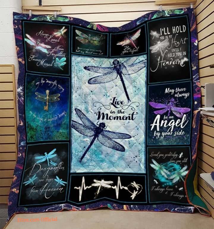 Dragonfly Live In The Moment Great Customized Blanket Gifts For Birthday Christmas Thanksgiving