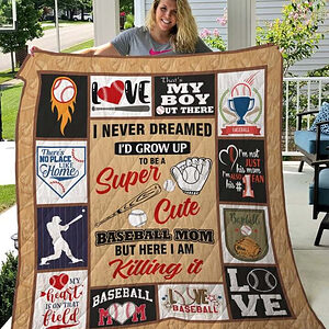 Baseball Mom I Am Killing It Quilt Blanket Great Customized Gifts For Birthday Christmas Thanksgiving Mother's Day Perfect Gifts For Baaseball Lover - Twin - Ettee