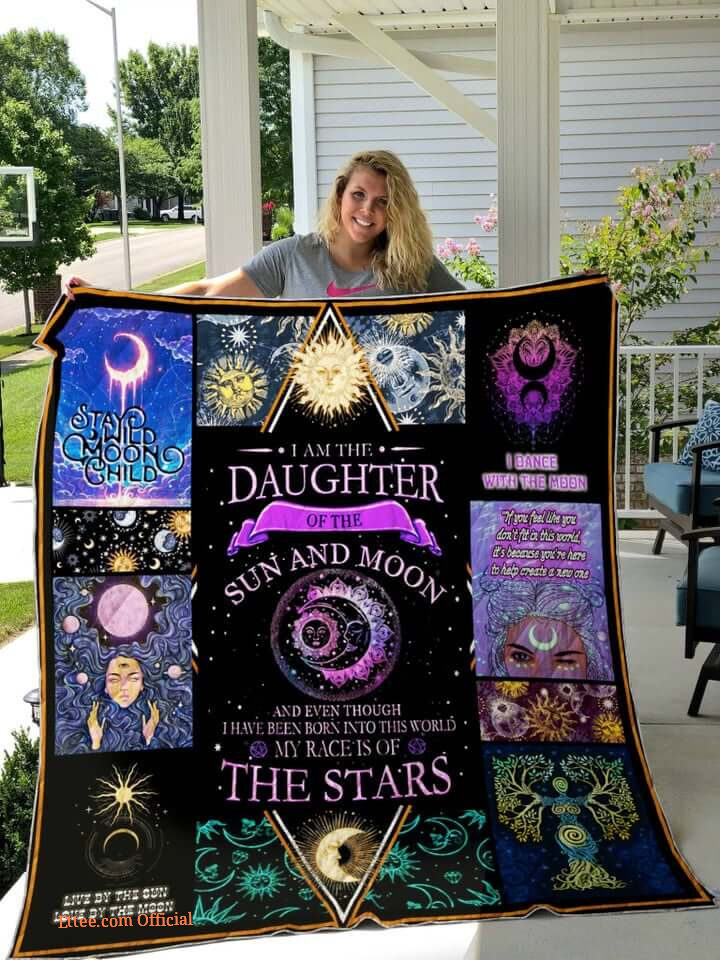 Daughter Of Sun And Moon Love By The Moon Quilt Blanket