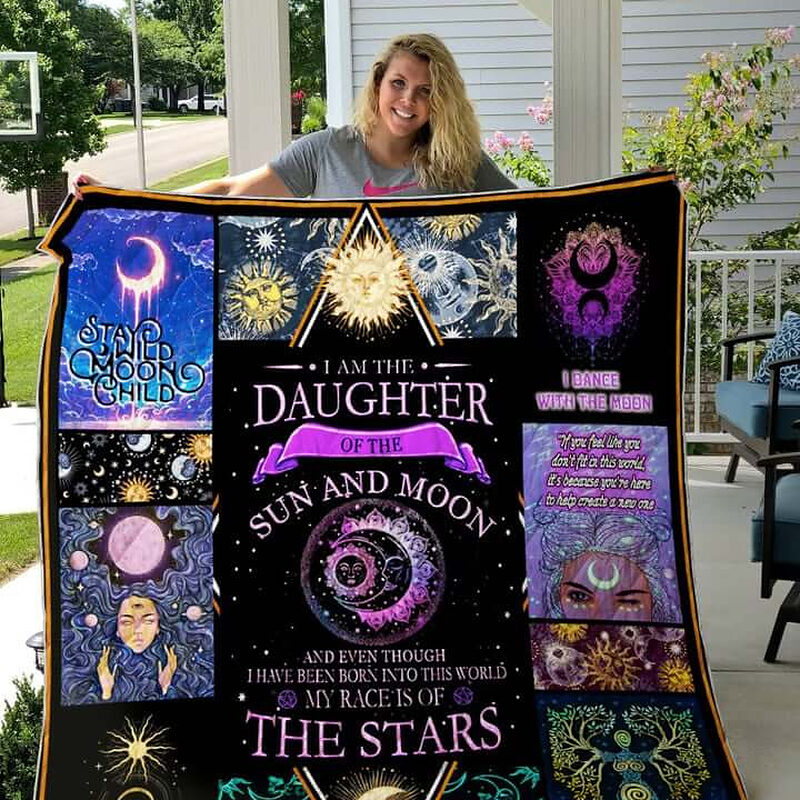 Daughter Of Sun And Moon Love By The Moon Quilt Blanket - Ettee - blanket