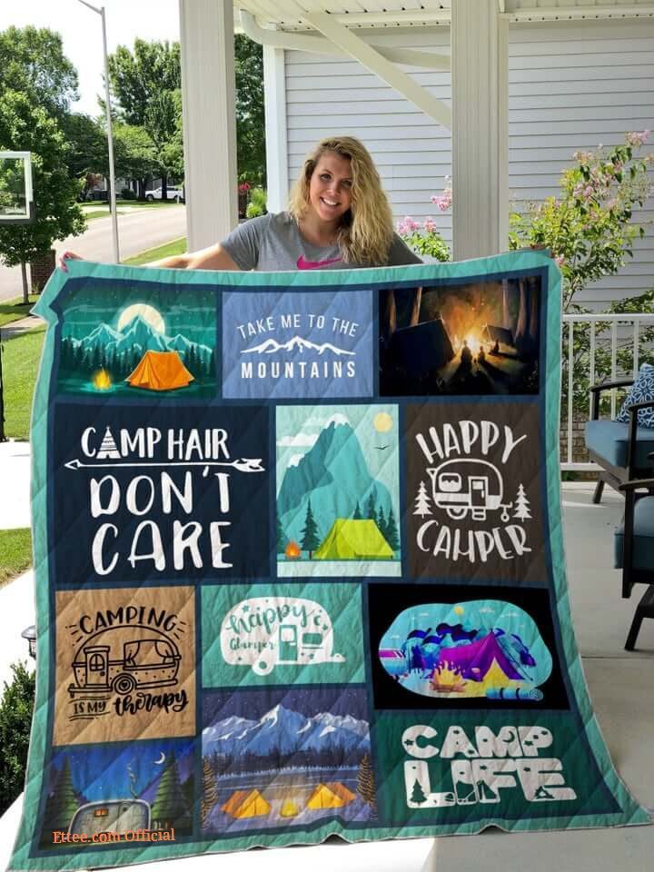 Camping Take Me To The Mountains Quilt Blanket Great Customized Blanket Gifts For Birthday Christmas Thanksgiving