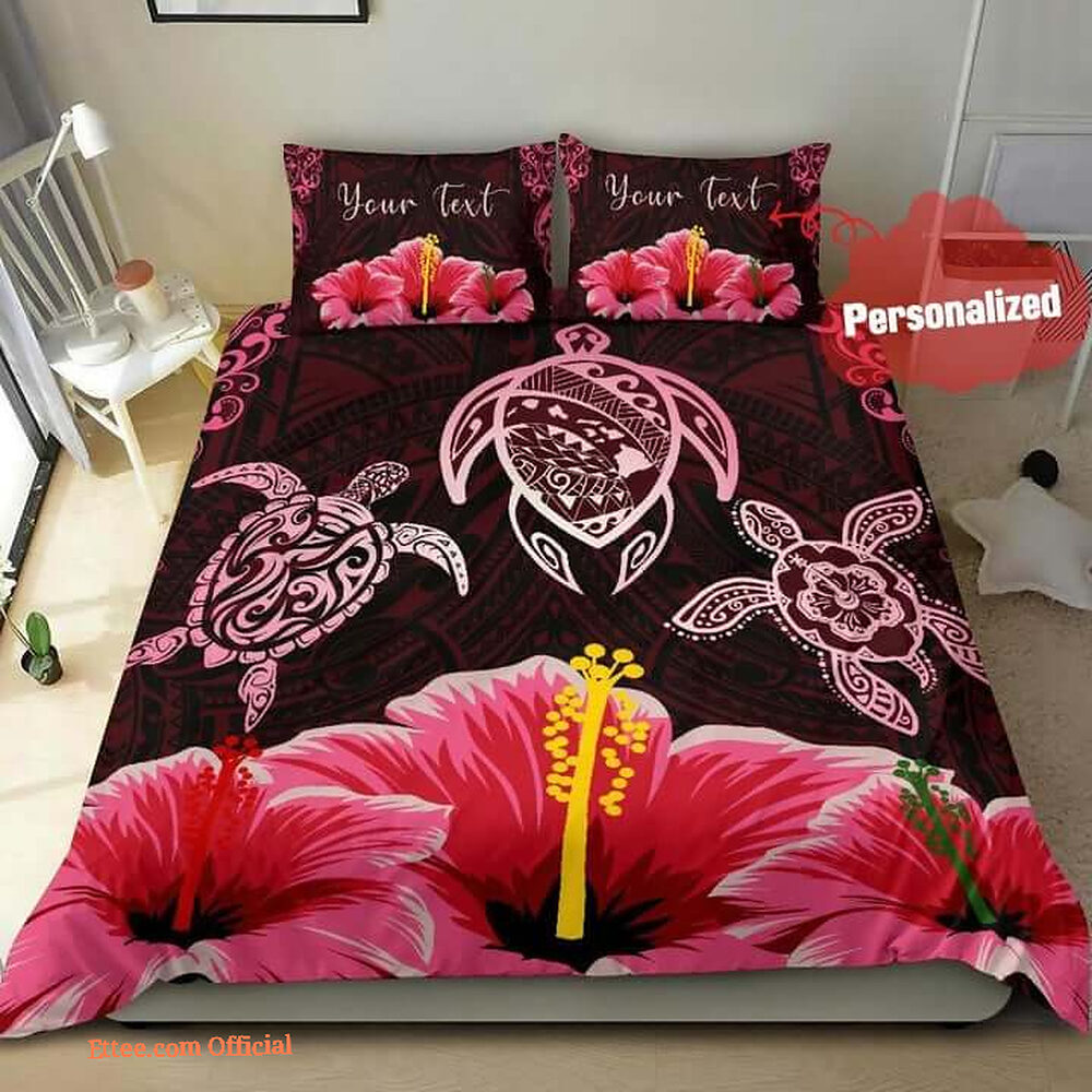 3d Sea Turtle Hibiscus Cotton Bed Sheets Spread Comforter Duvet Cover Bedding Sets 3d Sea Turtle Hibiscus Cotton Bed Sheets Spread Comforter Duvet Cover Bedding Sets - Ettee - 3D