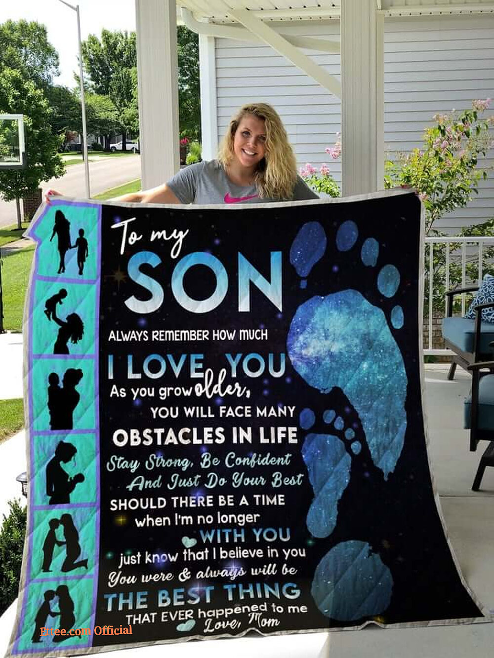 To My Mom Rose Throw Fleece Blanket Gift From Daughter Christmas Birthday Blanket To My Mom Rose Throw Fleece Blanket Gift From Daughter Christmas Birthday Blanket - Ettee - Birthday