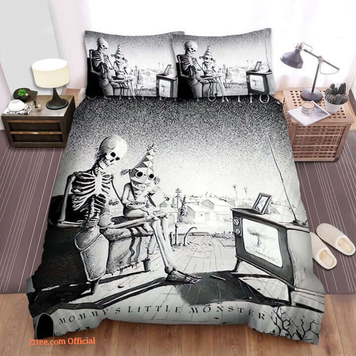 Mommy's Little Monster Social Distortion Bed Sheets Spread Comforter Duvet Cover Bedding Sets