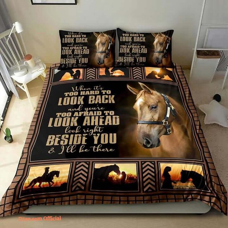 Beside You Horse Bed Sheets Spread Duvet Cover Bedding Set