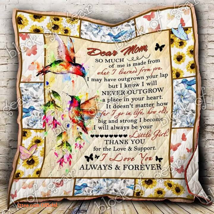 To My Mom I Love You Always And Forever Quilt Blanket Great