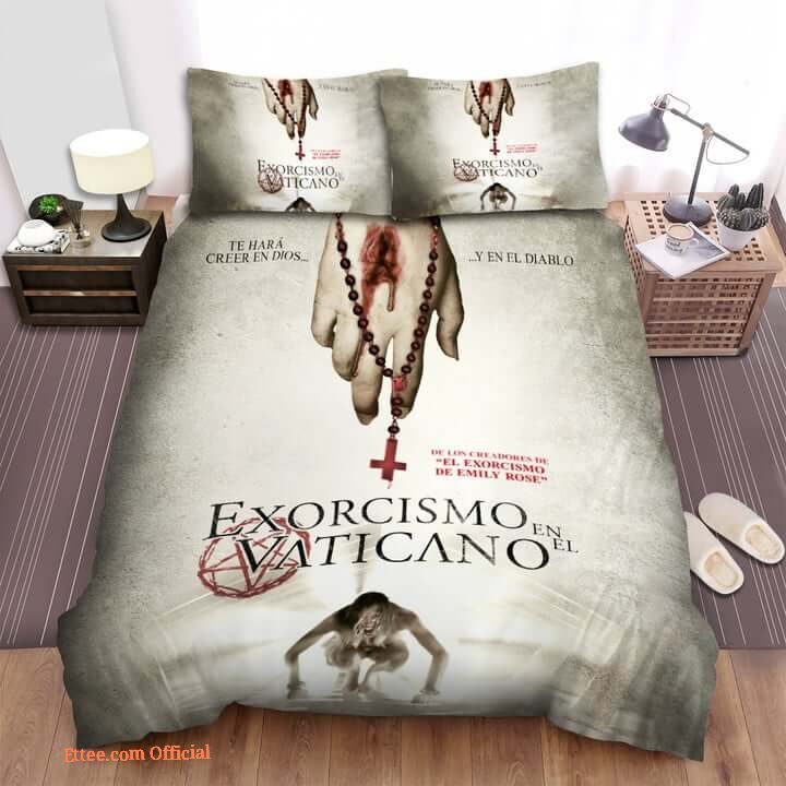 The Vatican Tapes Te Hara Creer En Dios Y En El Diablo Movie Poster Bed Sheets Spread Comforter Duvet Cover Bedding Sets