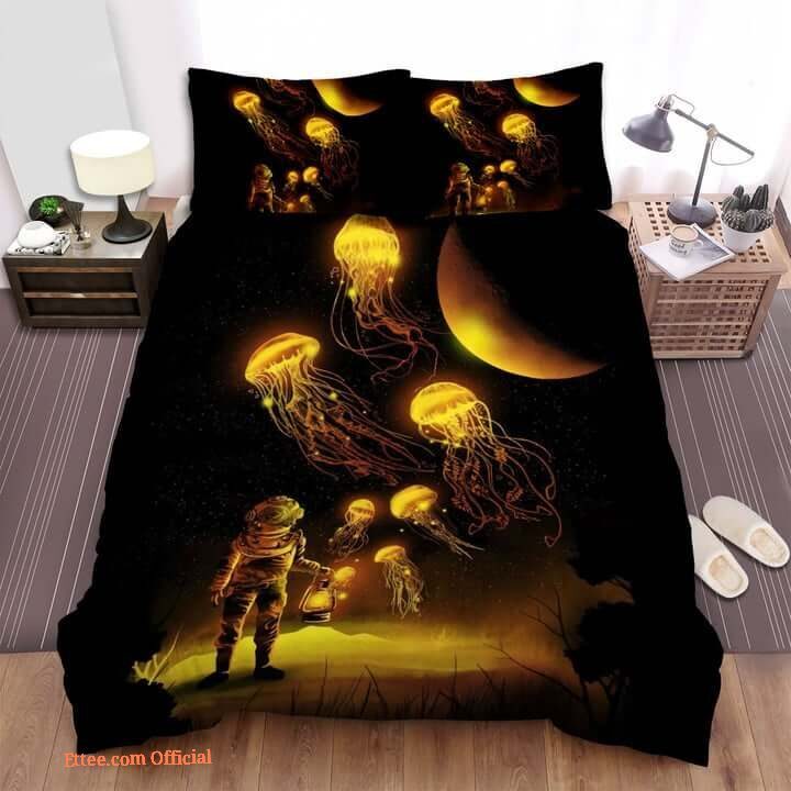 Illusion Negative Space Close Encounter Bed Sheets Spread Comforter Duvet Cover Bedding Sets